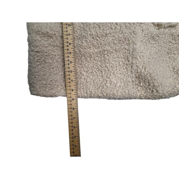 ZARA Bouclé Teddy Sherpa Coat Beige – Size 13–14 (Women’s XS/S Fit) - Picture 6 of 13